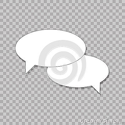 Bubble simple isolated vector icon eps 10. Flat style. EPS 10 on transparent background. Trendy Flat style for graphic design, Web Vector Illustration