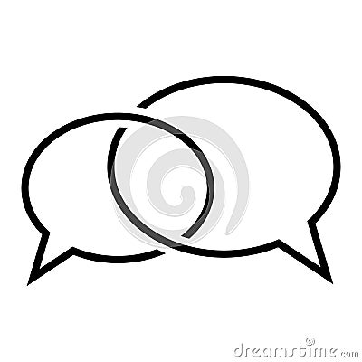 Bubble speech vector icon design template. Wor web or mobile. Vector Illustration