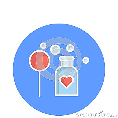 Bubble stick Vector icon which can easily modify or edit Vector Illustration