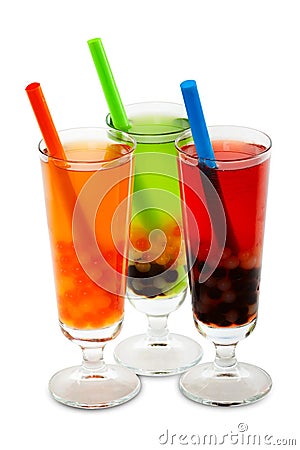 Bubble tea with clipping path Stock Photo