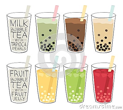 Bubble tea Vector Illustration