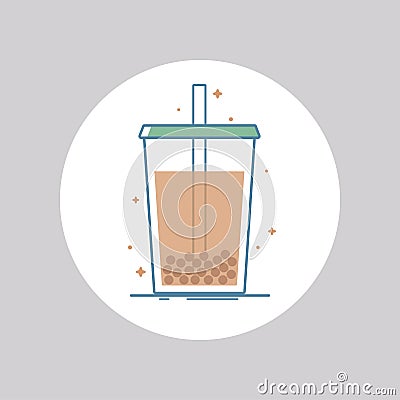 Bubble tea Vector Illustration