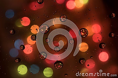 Bubbles with colorful background Stock Photo