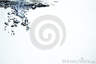 Bubbles with colorful highlights in water Stock Photo