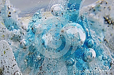 Bubbles in glass Stock Photo