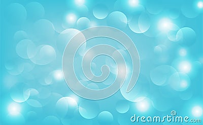 Bubbles, water Bokeh abstract background vector texture Vector Illustration