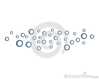 Bubbles water vector icon Vector Illustration
