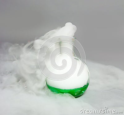 Bubbling Green Potion Stock Photo