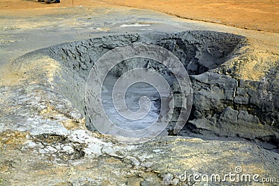 Bubbling mud Stock Photo