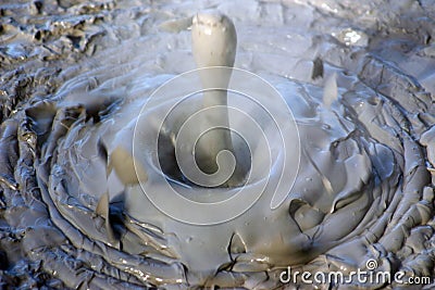 Bubbling Mud Stock Photo