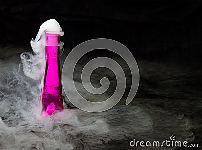 Bubbling Pink Potion Stock Photo