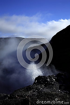 Bubbling spring at Deildartunguhver Stock Photo