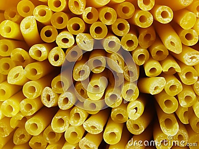 Bucatini spaghetti noodles Stock Photo