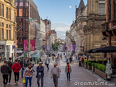 Buchanan street in Glasgow Editorial Stock Photo