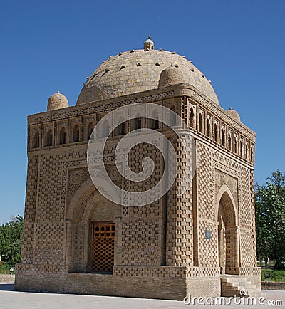 Buchara Samani Mausoleum Stock Photo