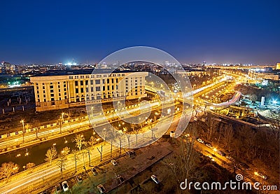 Bucharest Aerial View Stock Photo