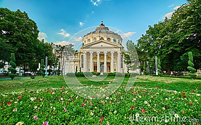 Bucharest Athenaeum Editorial Stock Photo