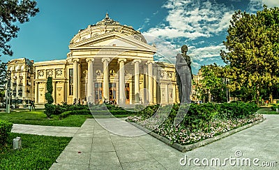 Bucharest -- Athenaeum Editorial Stock Photo