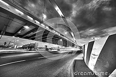 Bucharest Basarab Grozavesti Overpass Editorial Stock Photo