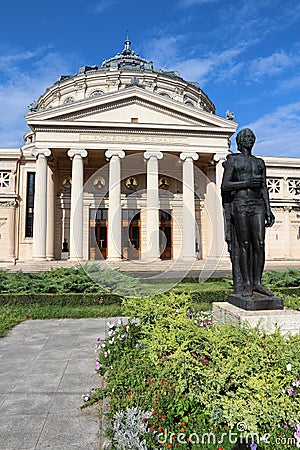 Bucharest Athenaeum, Romania Editorial Stock Photo