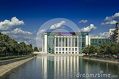 Bucharest National Library Stock Photo