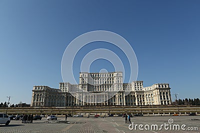 The Bucharest Palace of Parliament Editorial Stock Photo