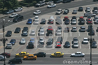 Parking spot Editorial Stock Photo