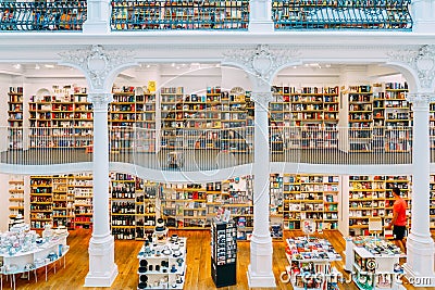 People Looking For A Wide Variety Of Books For Sale In Beautiful Library Book Store Editorial Stock Photo