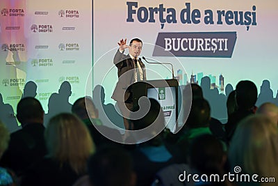 Force of the Right Party Conference, Bucharest, Romania Editorial Stock Photo