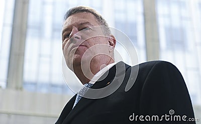  Romanian President Klaus Iohannis Editorial Stock Photo