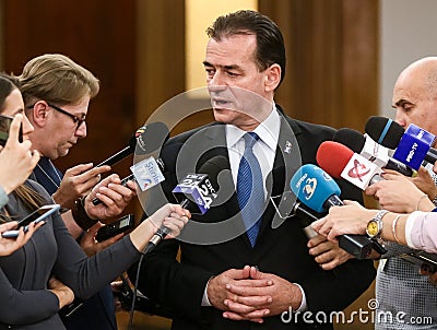 Ludovic Orban, Romanian prime minister-designate Editorial Stock Photo