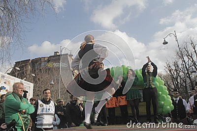 Bucharest St Patrick Parade Editorial Stock Photo