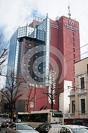 Bucharest stock exchange tower Editorial Stock Photo