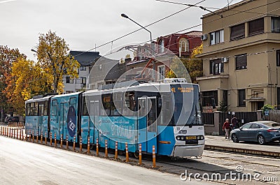 Bucharest Tram Editorial Stock Photo