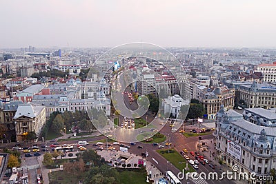 Bucharest - University Square Editorial Stock Photo