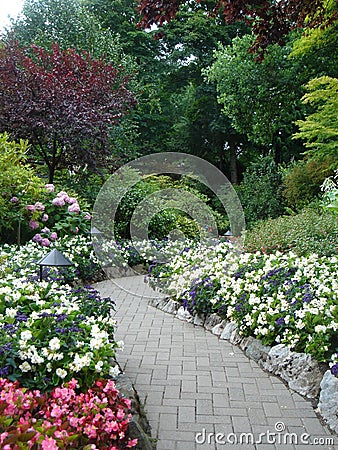 Buchart Gardens Victoria BC Stock Photo