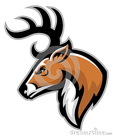 Buck head mascot Vector Illustration