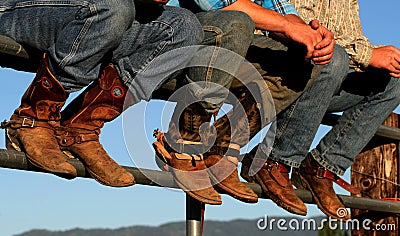 Buckaroo's Boots 3 Stock Photo