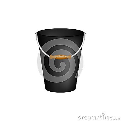 Bucket in black design Vector Illustration