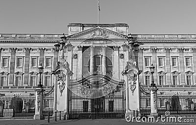 Buckingham Palace Front Gates Editorial Stock Image 