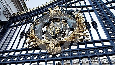 Buckingham Palace gate Stock Photo