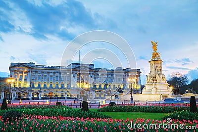 Buckingham palace in London, Great Britain Stock Photo