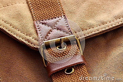 Buckle on bag Stock Photo