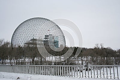 Buckminster Fuller's Geodesic Dome Stock Photo