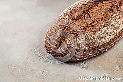 buckwheat bread. kitchen or bakery. banner, menu, recipe place for text, top view Stock Photo