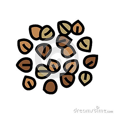 buckwheat grain healthy color icon vector illustration Vector Illustration