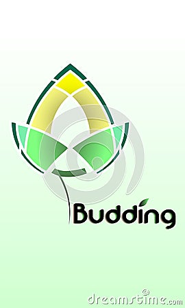 a bud logos that grow and develop Vector Illustration