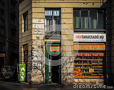 Budapest-Bajcsy Zsilinszky Store Editorial Stock Photo