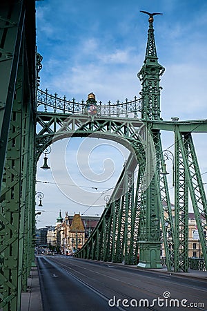 Budapest the capital of Hungary crossed by the Danube River Stock Photo