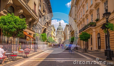 Budapest City street Editorial Stock Photo